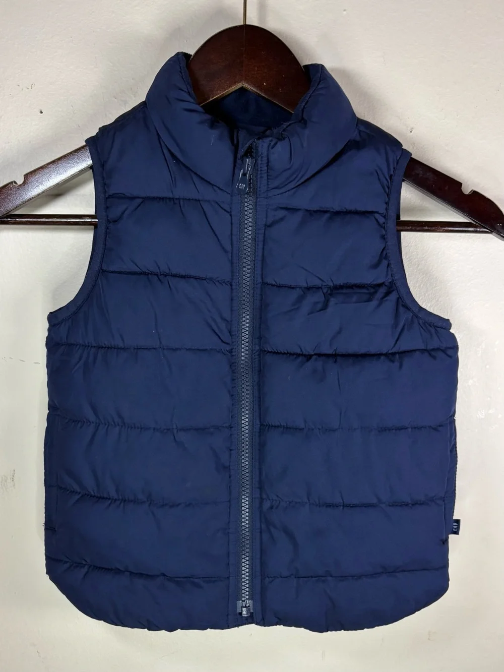Baby Gap Cold Control Puffer Vest Size 4 Years Winter Navy Snow Cold Weather